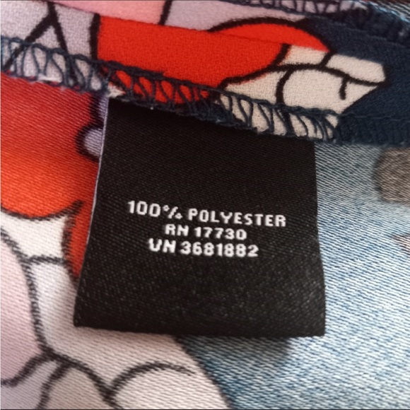 Victoria Beckham for Target Navy Floral Blouse Size XS. Excellent Condition. - Picture 7 of 10